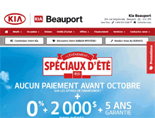 Tablet Screenshot of kiabeauport.com